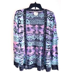 LA Hearts Multicolored Tribal Cardigan
